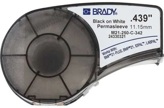Brady Juodas on Baltas 2,1m x 11,15mm
