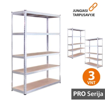 Sandėlio stelažai 180x90x45 PRO (3 vnt)