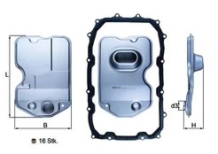 KNECHT HX160KIT Automatic transmission filter kaina
