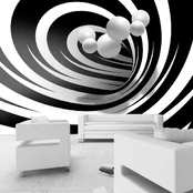 Artgeist Fototapetas - Twisted In Juodas & Baltas kaina