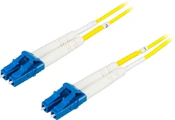 Optinis kabelis DELTACO LC - LC, 9/125, OS2, duplex, singlemode, 3m / LCLC-3S kaina