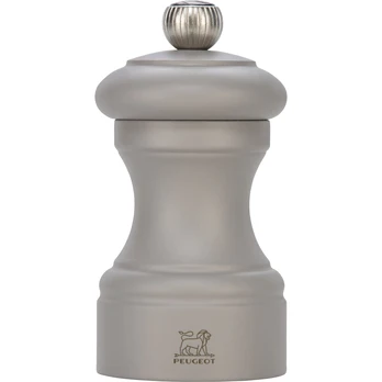 Peugeot Bistro medinis druskos malūnėlis 10 cm, pilkas