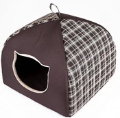 Gyvūno guolis Hobbydog R2 Igloo, ruda, 44 cm x 44 cm kaina