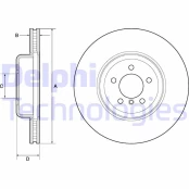 Stabdžių diskas DELPHI BG9158C kaina