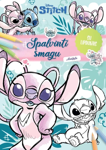 Stitch. Spalvinti smagu. Su lipdukais