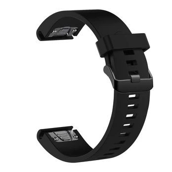 FIXED Silikoninis dirželis Silikoninis dirželis Garmin QuickFit 20mm juodas