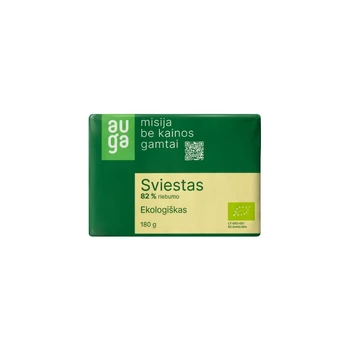 Ekologiškas sviestas 82% rieb.