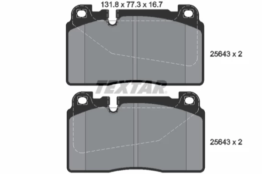 TEXTAR 2564301 Brake pad set