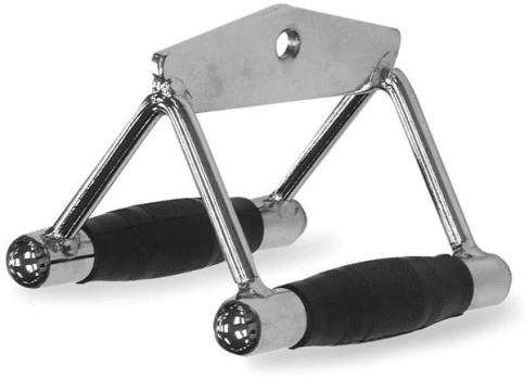 Rubber-Coated Double Grip for Cable Rows inSPORTline