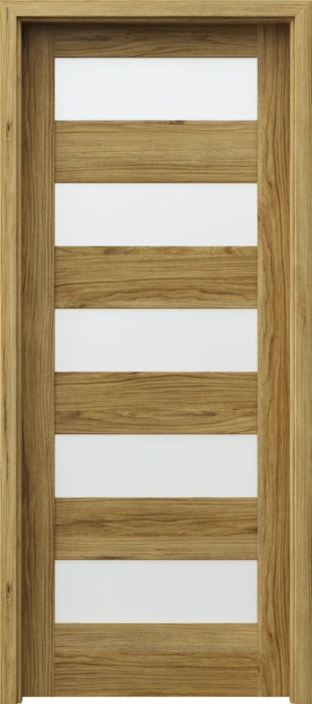 Durys rėminė Porta Trim Lite B5, universalios, ruda, 203 x 84.4 x 4 cm