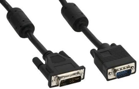 Kabelis InLine DVI-A - D-Sub (VGA) 5m juoda (17782B)