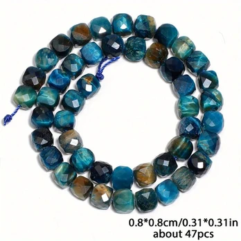 Kubo karoliukai, 8x8mm apie 47vnt