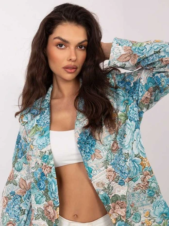 Italy Moda Marynarka-IT-MA-FL9928.15-mietowy
