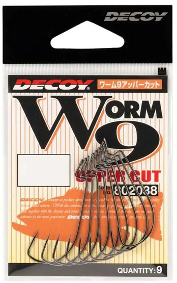 Ofsetiniai kabliukai Decoy Worm 9 Upper Cut