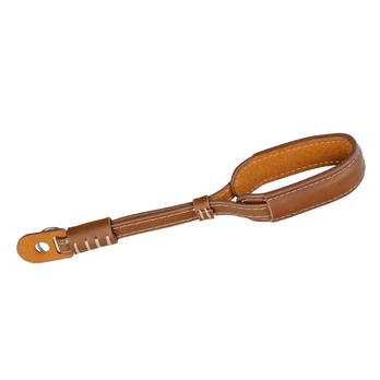 Gloxy Wrist Hand Strap Brown with White Lines