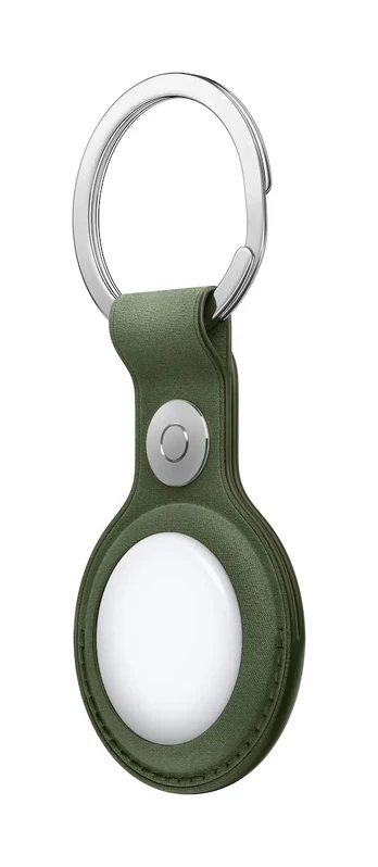 AirTag FineWoven Key Ring - Moss
