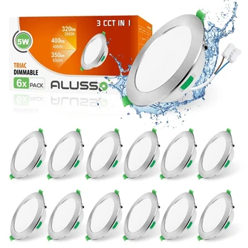 6vnt ALUSSO LED Einbaustrahler pritemdomi 5W 400 L šviestuvai A