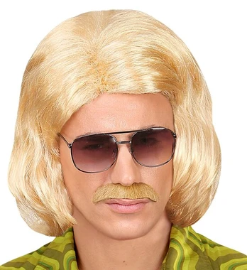 Perukas 70-ųjų Dandy blondinė