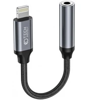Juodas Lightning - 3.5mm adapteris "Tech-Protect Ultraboost"