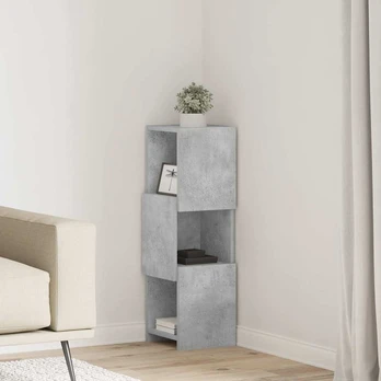 Kampinė spintelė Balta 25,5x25x80cm Apdirbta mediena