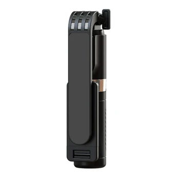 Oem Selfie Stick MINI - with detachable bluetooth remote control and tripod - P09 Juodas