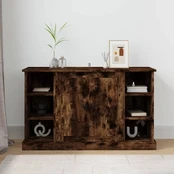 Šoninė spintelė, dūminio ąžuolo, 100x35,5x60cm, mediena kaina