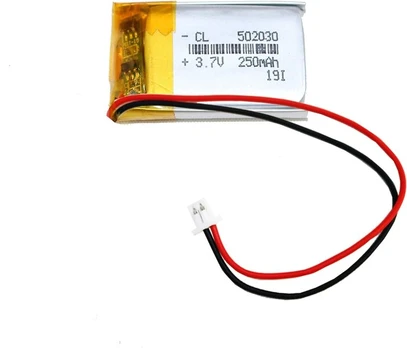 Ličio baterija 3,7 V 250 mAh Modelis 502030