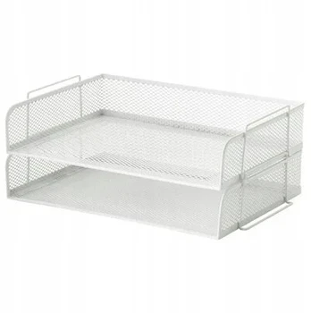Omega Ikea Dronjons Dėklas laiškams, dokumentams, baltas, 2 vnt.