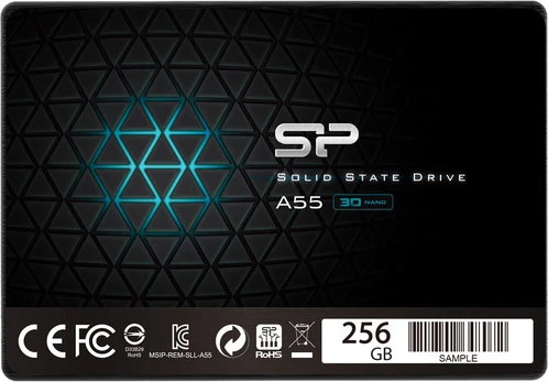 Kietasis diskas Silicon Power A55 256 GB, SSD form factor 2.5", SSD interface SATA, Write speed 450 MB/s, Read speed 550 MB/s