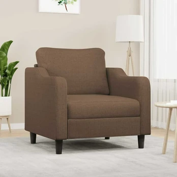Sofa Krėslas, rudos spalvos, 60cm, audinys