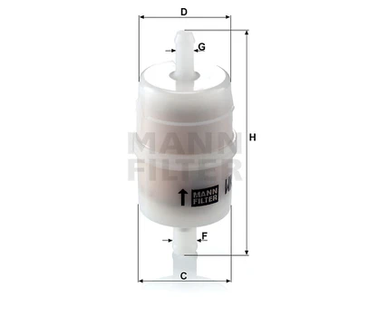 Alyvos filtras W6031