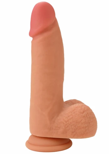 Realistiškas dildo skystu silikonu 16 cm