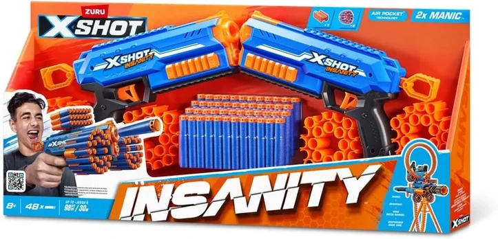 XSHOT žaislinis šautuvas Insanity Double Manic, 36642