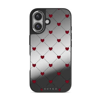 Love Letter - iPhone 16 Case, Elite Mirror Dark (MagSafe) / Silver