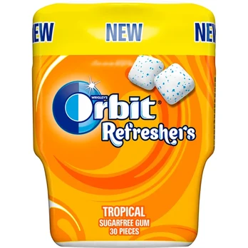 Kramtomoji guma ORBIT REFRESHERS TROPICAL, 82 g
