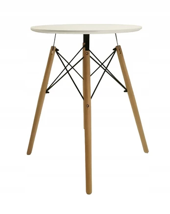 Stalas Carol, baltas, 60 cm x 60 cm x 75 cm