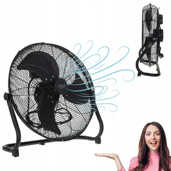 Adler grindų ventiliatorius-cirkuliatorius 3 greičiai 200w 45cm