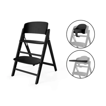 Cybex Click & Fold 3in1 Stunning Black Maitinimo kėdutė
