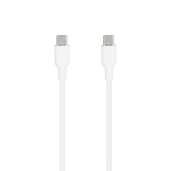 SEEK TOTI Type-C to Type-C, 1m Silicone Cable 3A, Baltas (Baltas)