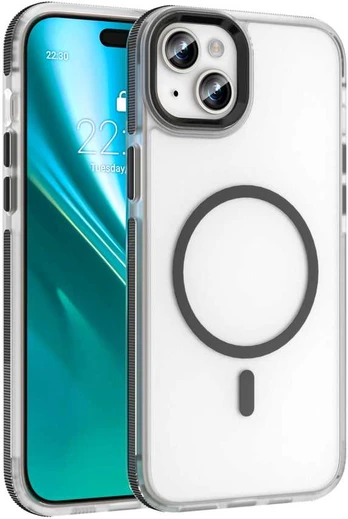Dėklas Telforceone Etteri Icy Mag case for iPhone 15 6,1' juodas