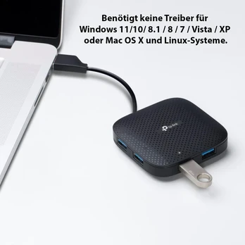 Tp-link Uh400 Usb 3.0 šakotuvas, 4 prievadai, 5 Gbps