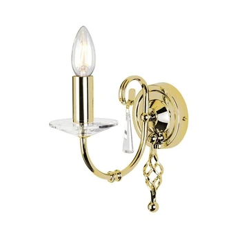 Sieninis šviestuvas Elstead Lighting Aegean AG1-POL-BRASS