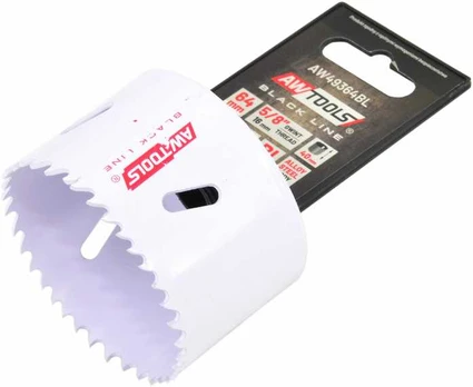AW-Tools AWTOOLS Bimetalinė gręžimo karūna HSS-Co 8% 51mm Juodas LINE