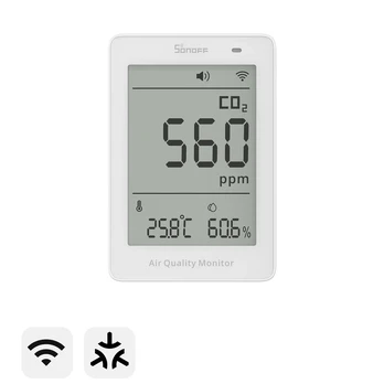 Sonoff AirGuard CO2 Wifi temperatūros drėgmės ir CO2 sensorius, palaiko Matter