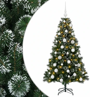 Dirbtinė Kalėdų eglutė su burbulais 120 cm 150 LED Šilta balta