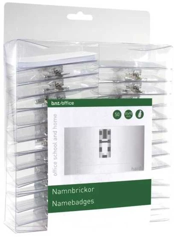 BNT Vardinės lentelės spaustukas 50x90 mm - 50 vnt./pak.