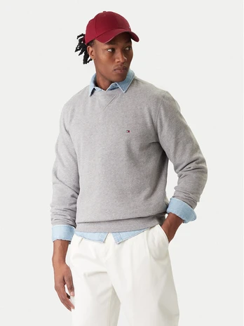 Tommy Hilfiger Džemperis Essential MW0MW37232 Pilka Regular Fit