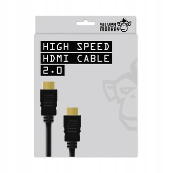 Silver Monkey HDMI–HDMI kabelis, 0,5 m, HDMI 2.0, 60 Hz