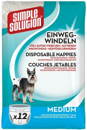 Sauskelnės Simple Solution Disposable, M, 12 vnt.