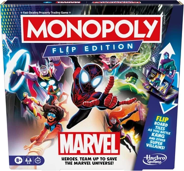 Monopolis Hasbro Marvel Flip Edition, EN